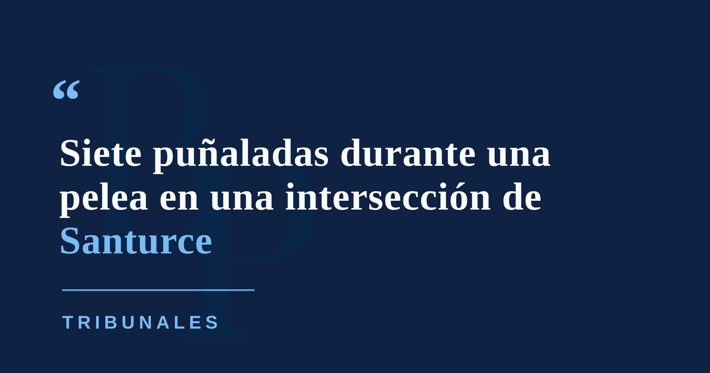 Apuñalan siete veces a una persona sin hogar durante pelea en Santurce