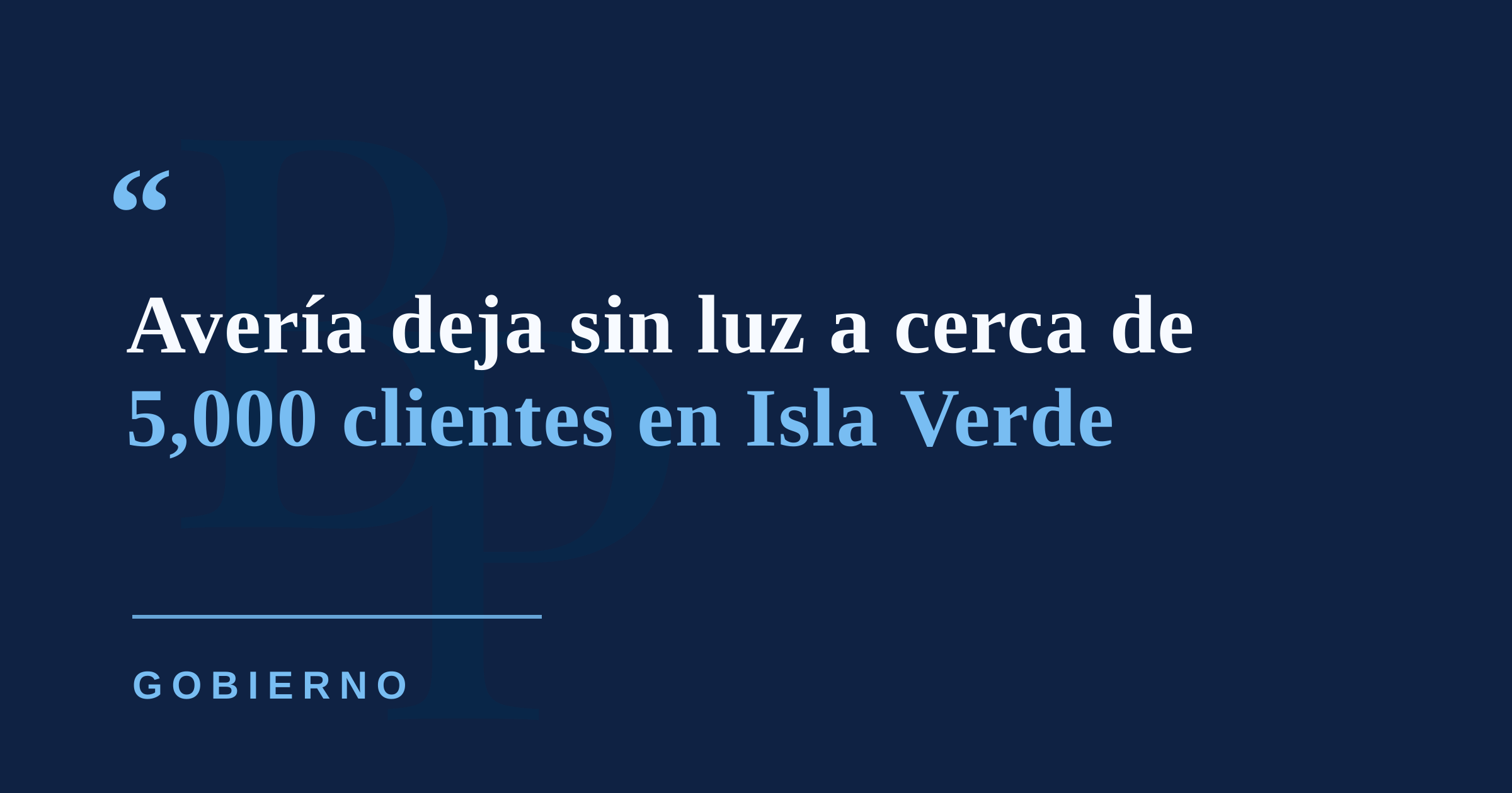 Avería eléctrica afecta a cerca de 5,000 clientes en Isla Verde y zona del aeropuerto de Carolina