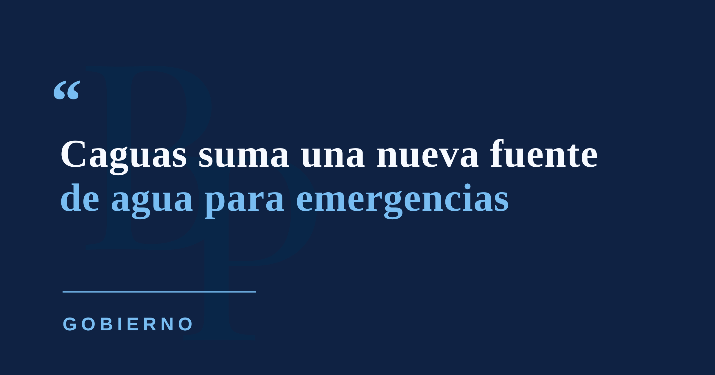 Caguas crea una fuente adicional de agua potable para responder a sequías y emergencias