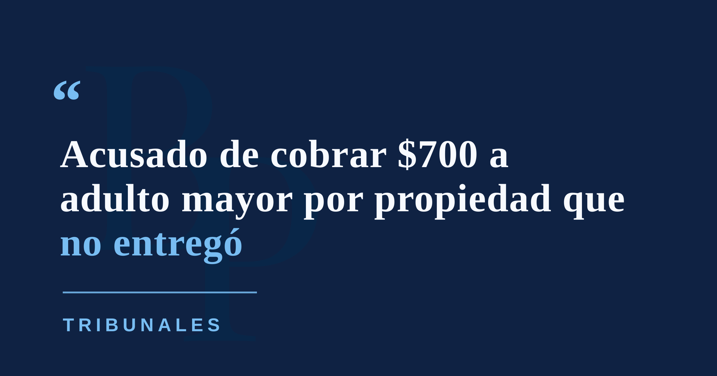 Radican cargo por maltrato a adulto mayor por venta de vehículo que presuntamente nunca entregó