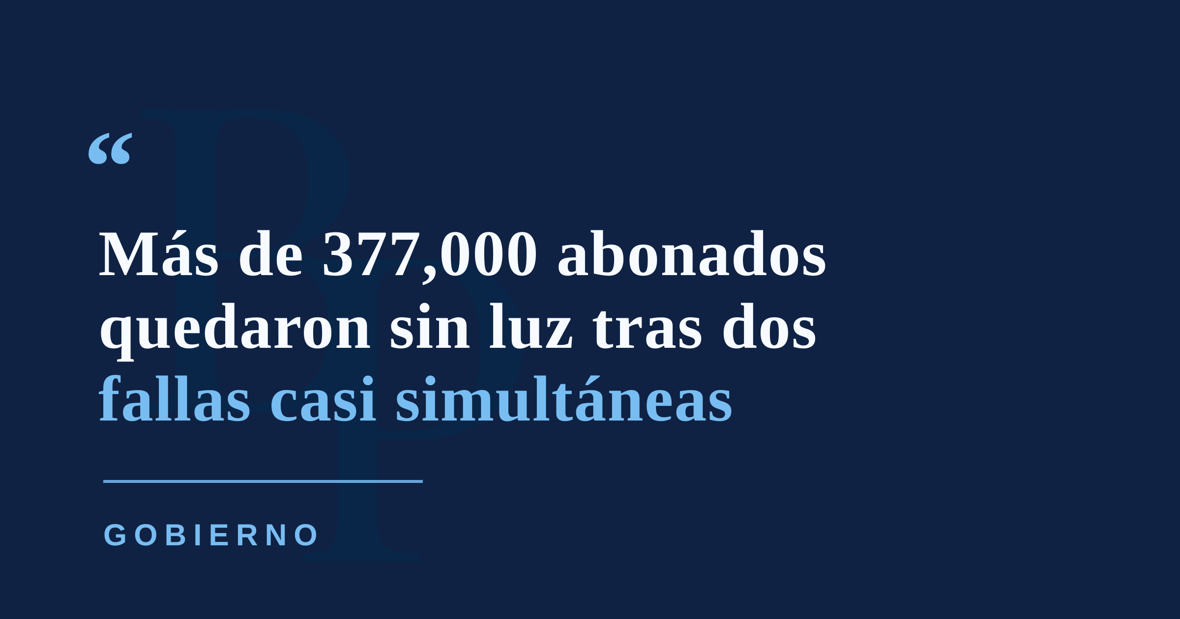 Falla simultánea en EcoEléctrica y Aguirre dejó a más de 377,000 abonados sin luz