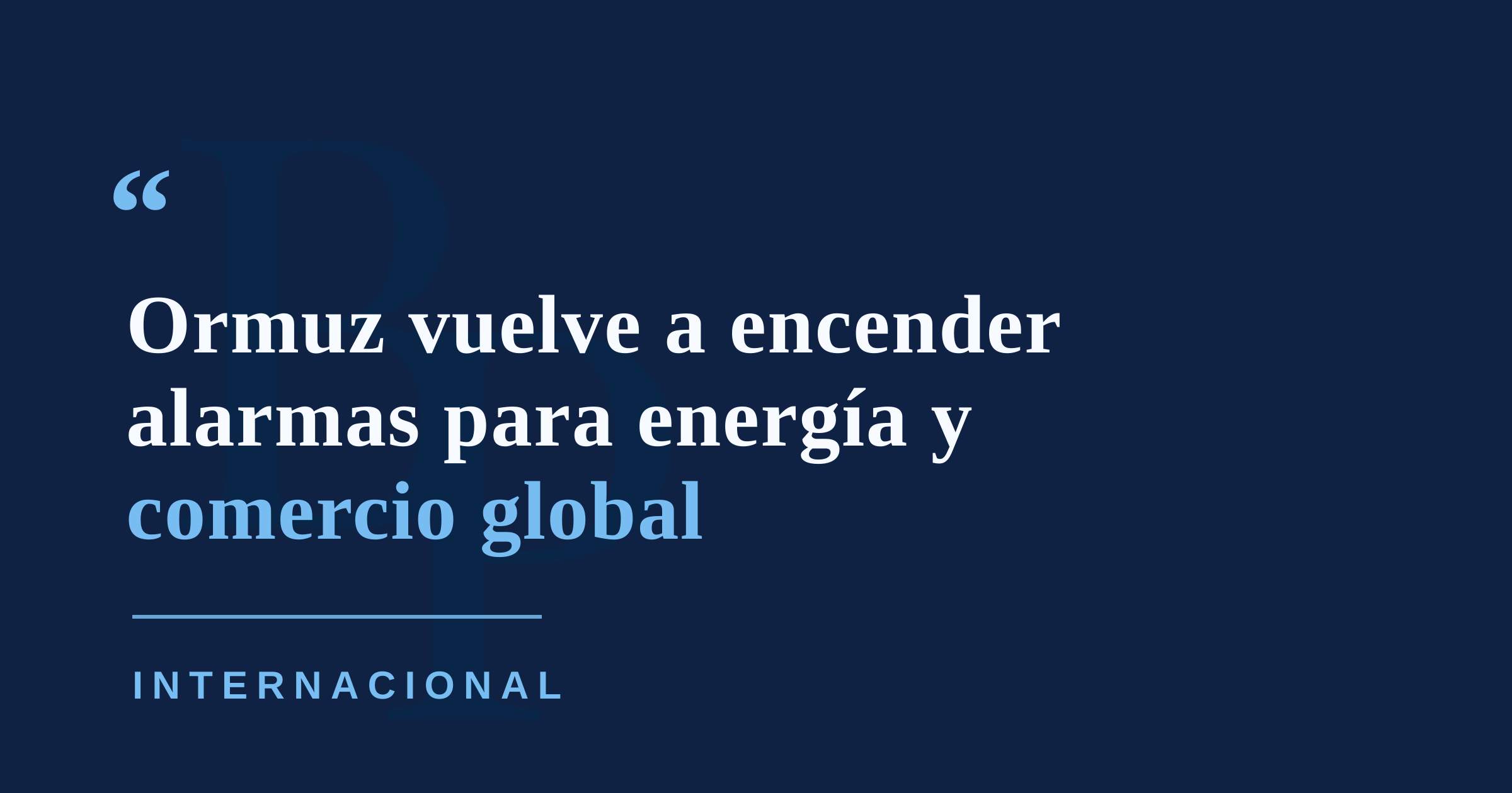 EE. UU. golpea objetivos iraníes y revive temores sobre el estrecho de Ormuz