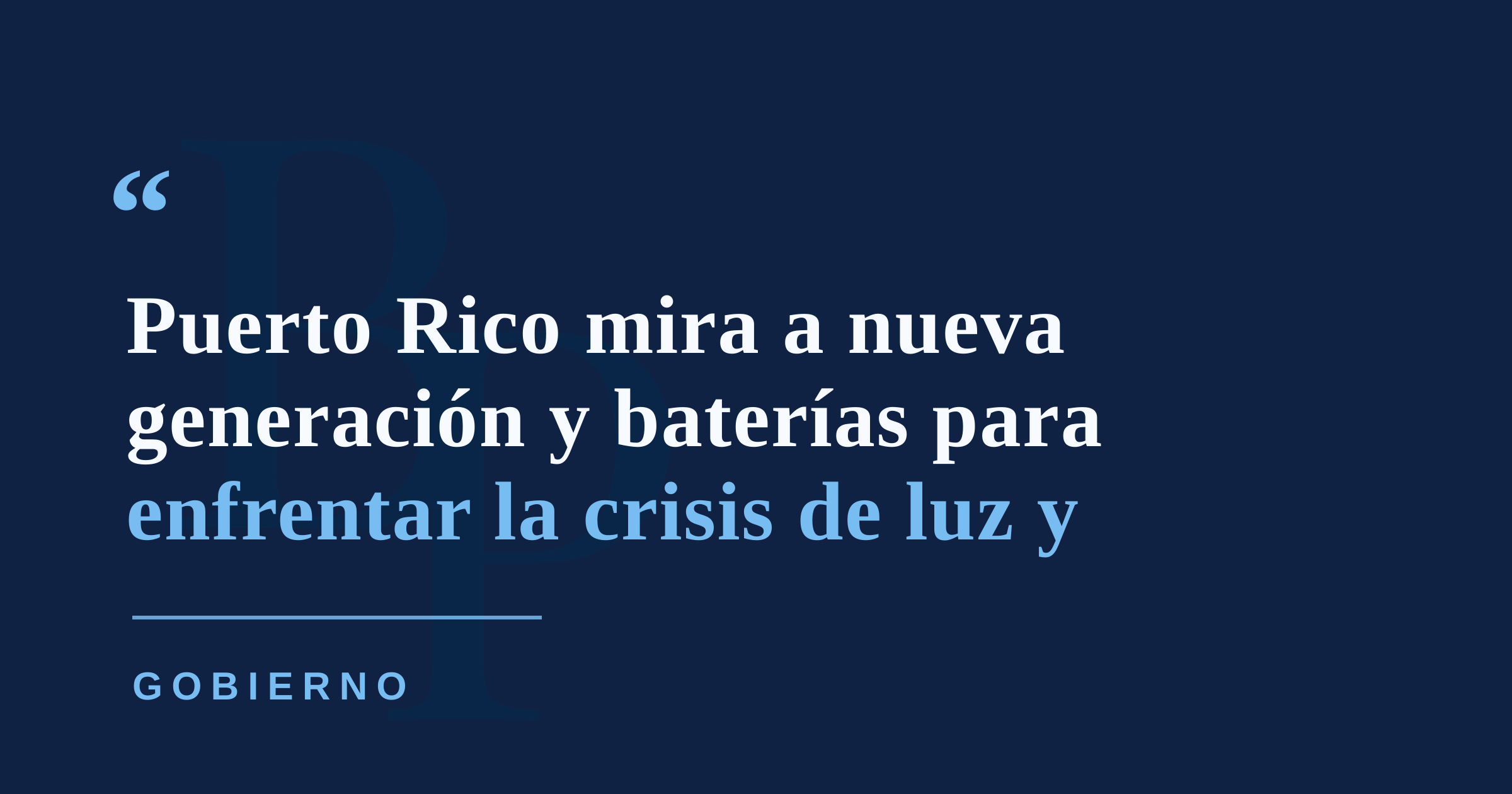 Gobernadora promete atender crisis de luz y agua con nueva generación y baterías