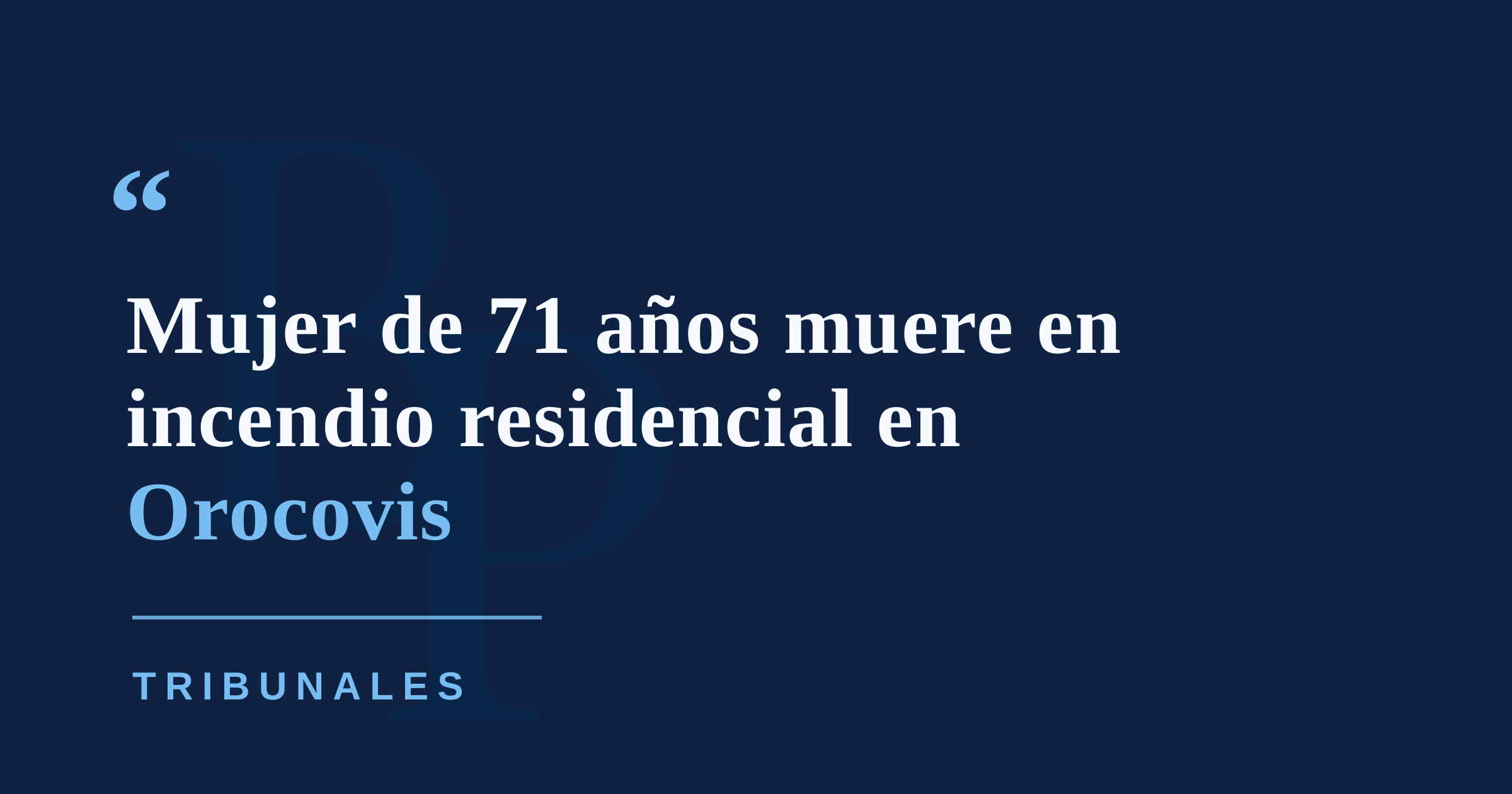 Mujer de 71 años muere en incendio residencial en Orocovis; autoridades investigan la causa