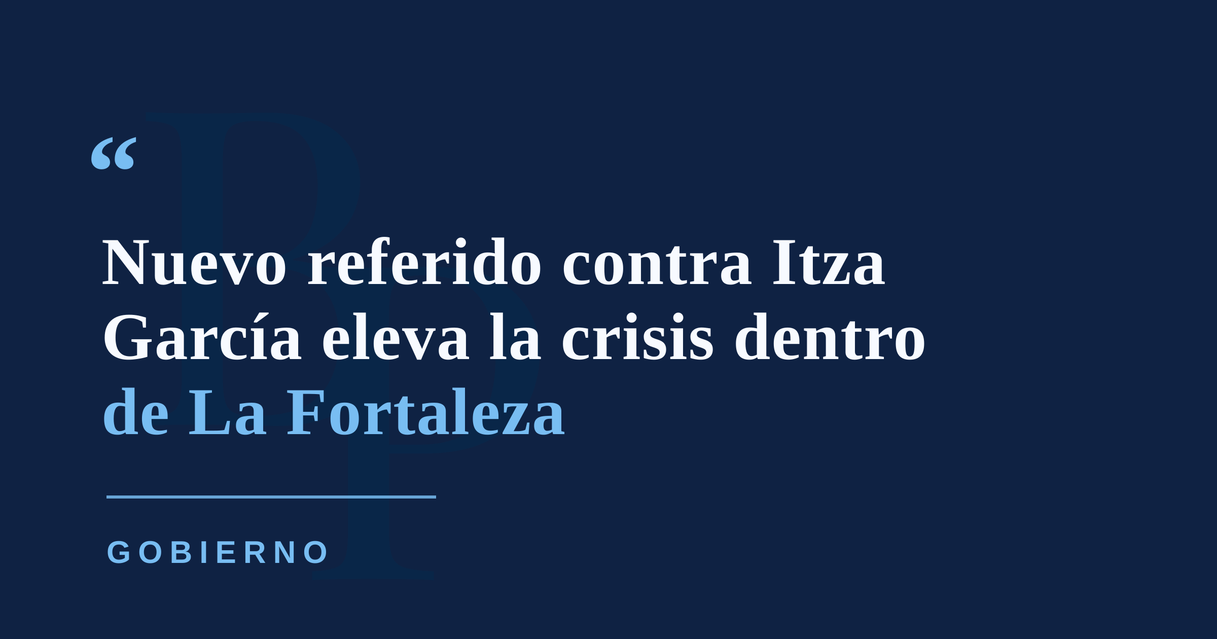 Rivera Schatz refiere a Itza García al FEI y Ética por alegado conflicto de interés