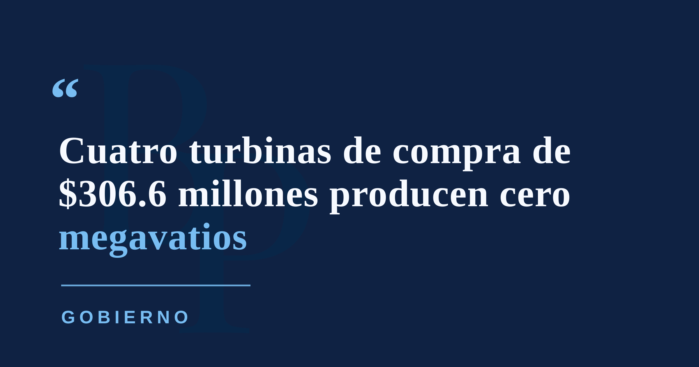 Cuatro de 14 turbinas compradas por $306.6 millones generan cero megavatios en Palo Seco